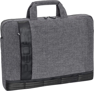 PEDEA Notebooktasche "Fancy" für 17,3 Zoll (43,9cm) mit Schultergurt und Notebookschloss, grau Grau