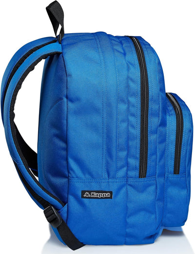 SEVEN Rucksack — KAPPA COLOUR LOGO — Doppelfach, maximale Kapazität — Schule, Reisen & Freizeit Blau