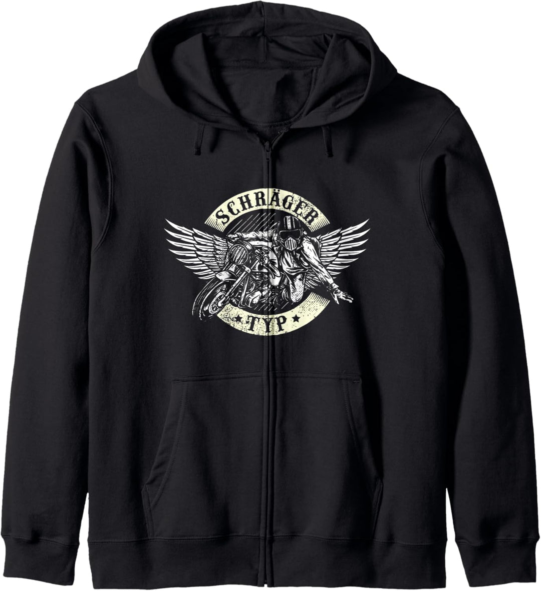 Motorrad Motiv Superbike Rennmaschine mit Biker Spruch Kapuzenjacke