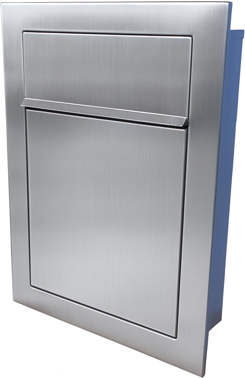 Unterputz Briefkasten Edelstahl INOX Einbaubriefkasten flächenbündig wetterfest Wandmontage mit Schl