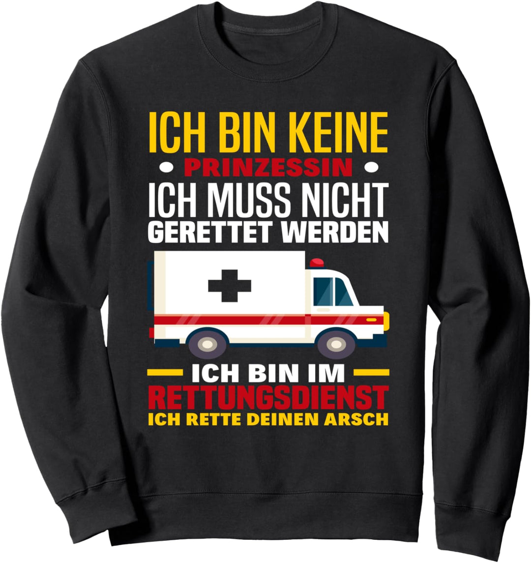 Rettungsdienst Sanitäterin Frau Notfallsanitäterin Sanitäter Sweatshirt