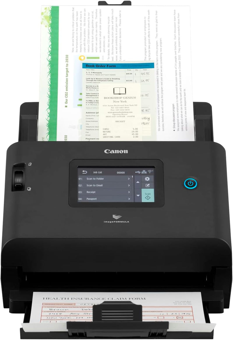 Canon imageFORMULA DR-S350NW, Desktop Dokumentenscanner, Scannen mit Webbrowser und direktem Auftrag