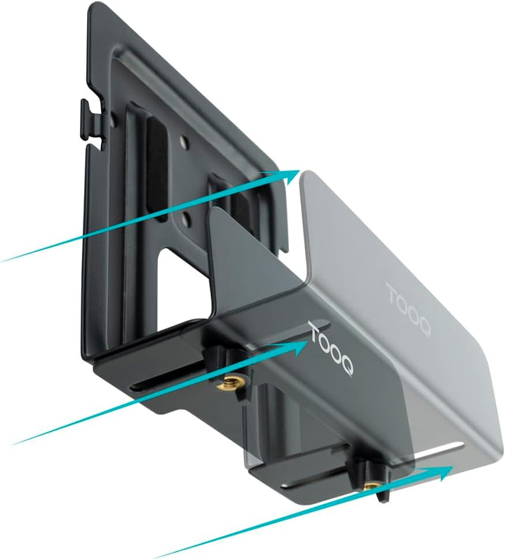 TOOQ TQMPM4776 - Universal-Wandhalterung für Media Player, Router, MiniPC, Farbe Schwarz