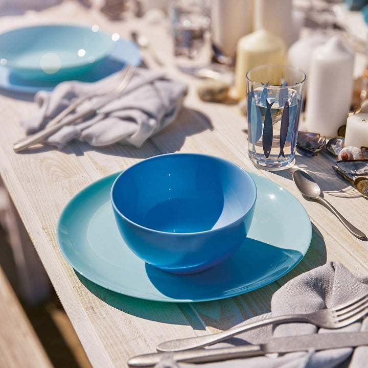 Geschirrset 19 PIEZAS blau, 19 PIEZAS Blau