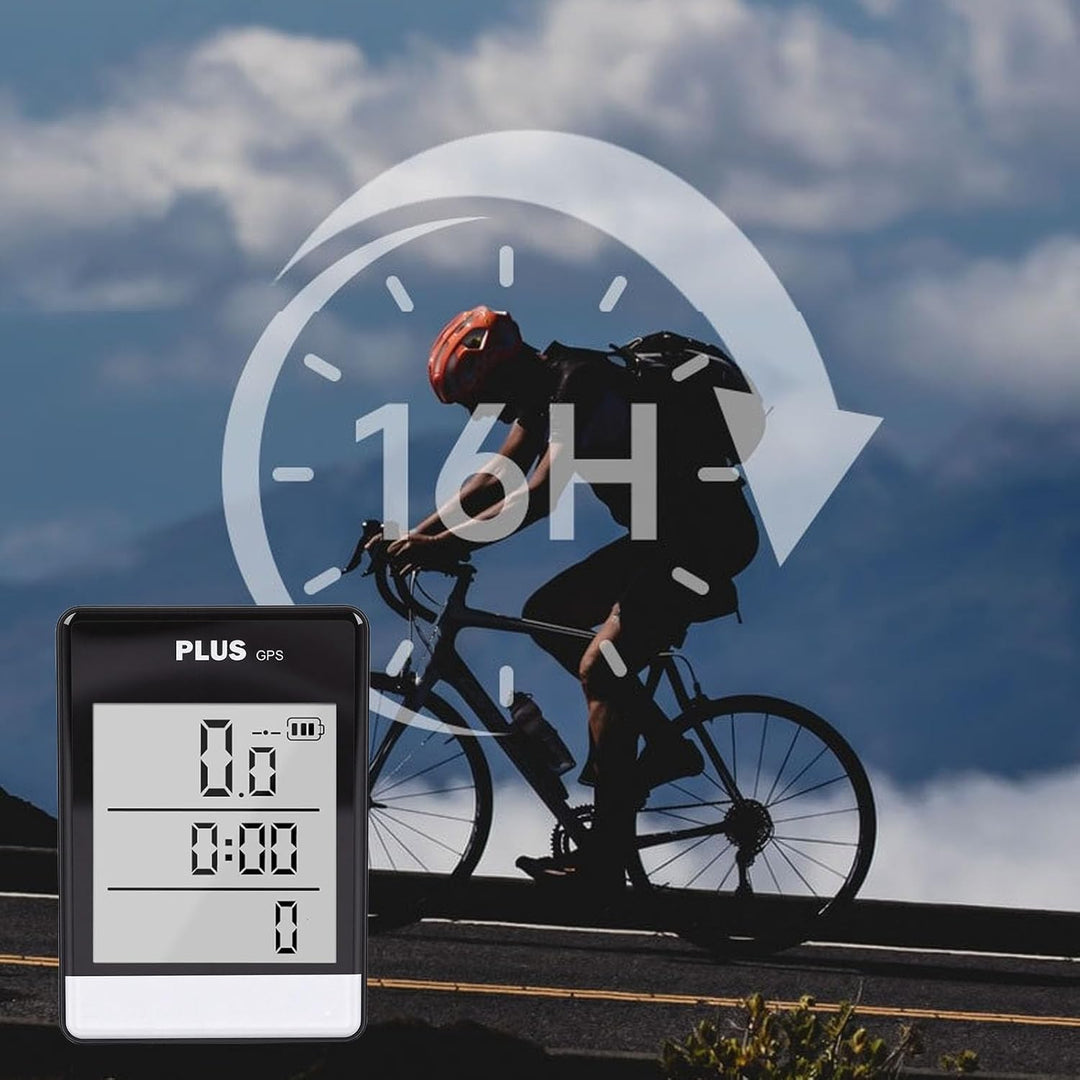 Asixxsix GPS Fahrrad Computer, Drahtloses Radgeschwindigkeitsmesser mit 3,26 Zoll hintergrundbeleuch