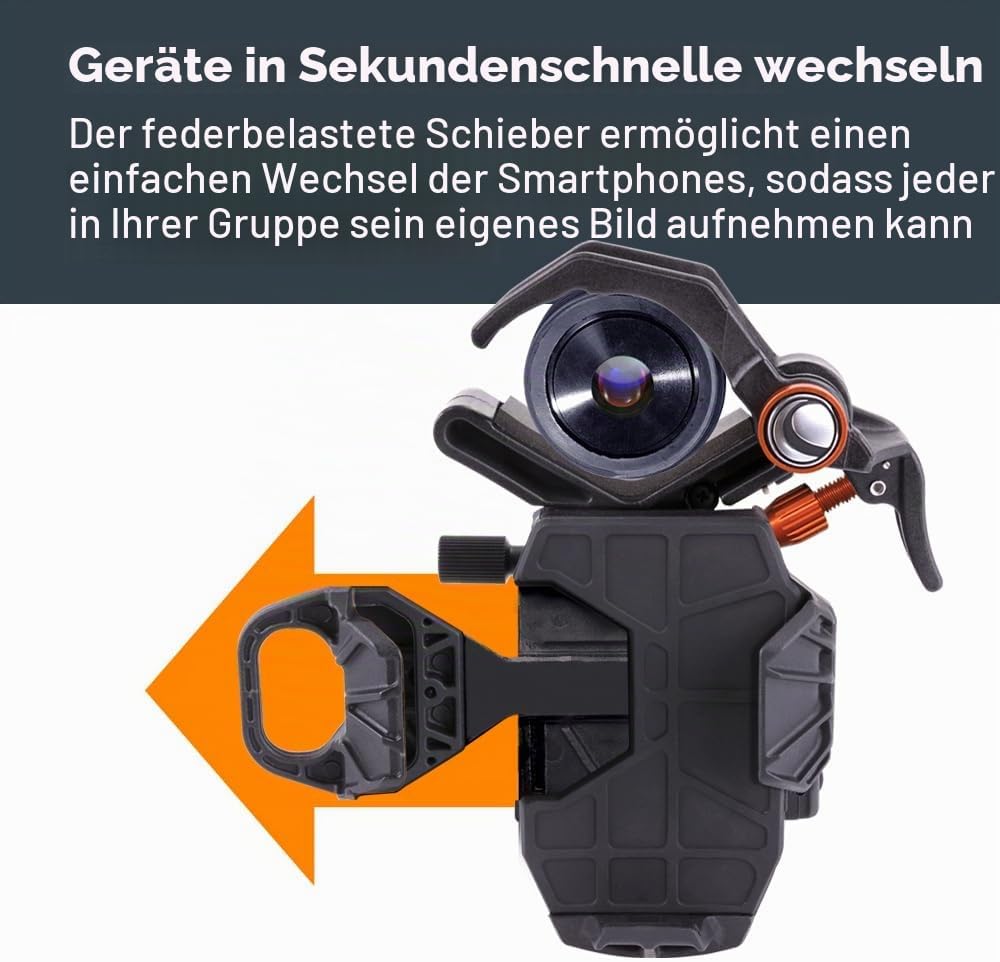 Celestron 81057 NexYZ DX 3-Achsen-Smartphone-Adapter-Set mit Bluetooth-Fernauslöser – Bilder und Vid