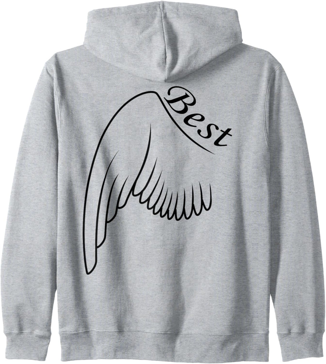 Best Friends Engelsflügel Beste Freunde Partnerlook Kapuzenjacke