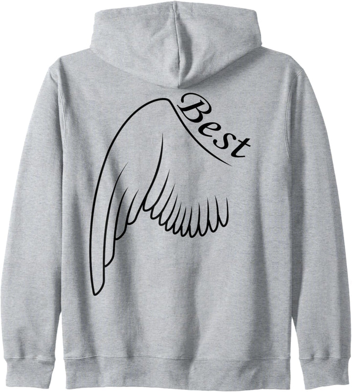 Best Friends Engelsflügel Beste Freunde Partnerlook Kapuzenjacke