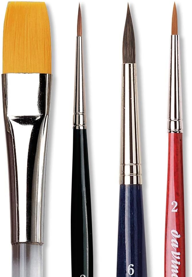 Da Vinci Aquarellpinsel-Set 5260 Serie, Wolle, Braun/Schwarz/Rot, 30 x 30 x 30 cm, 5260
