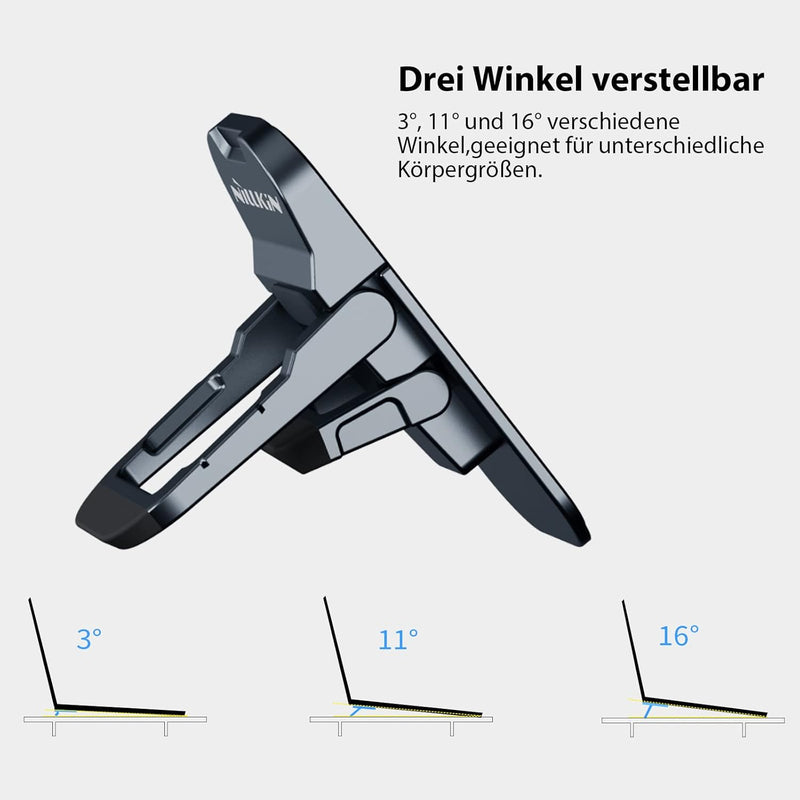 Nillkin Mini Laptopständer, Faltbarer Unsichtbar Laptop Halterung, Verstellbarer Notebook Ständer mi