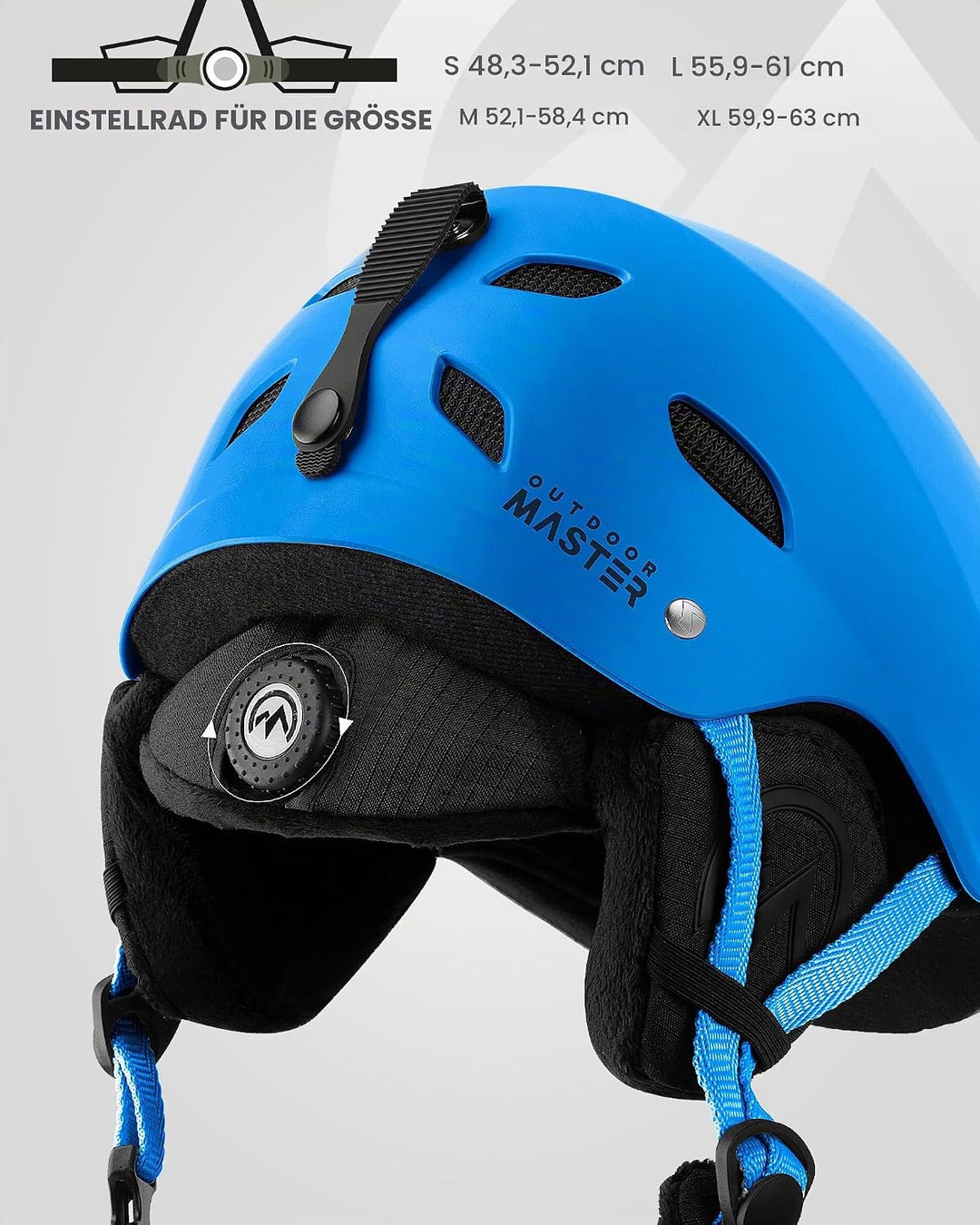OutdoorMaster Kelvin Unisex Skihelm - Schneesporthelm für Skifahren/Snowboard mit Belüftungssystem,