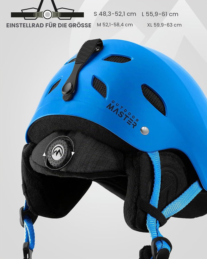 OutdoorMaster Kelvin Unisex Skihelm - Schneesporthelm für Skifahren/Snowboard mit Belüftungssystem,