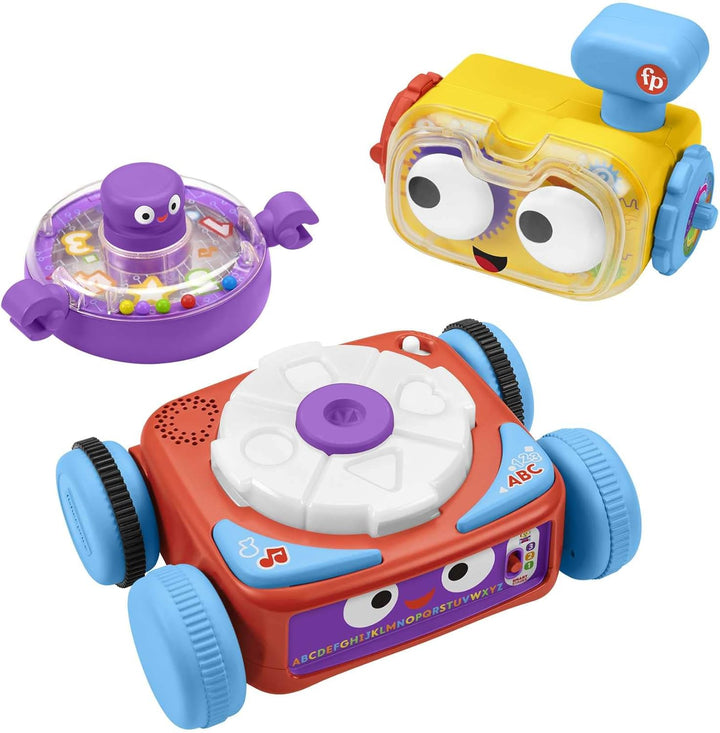 Fisher-Price 4-in-1 Lernroboter Linus für Babys und Kleinkinder, Spielzeug ab 6 Monaten, Version: Fr