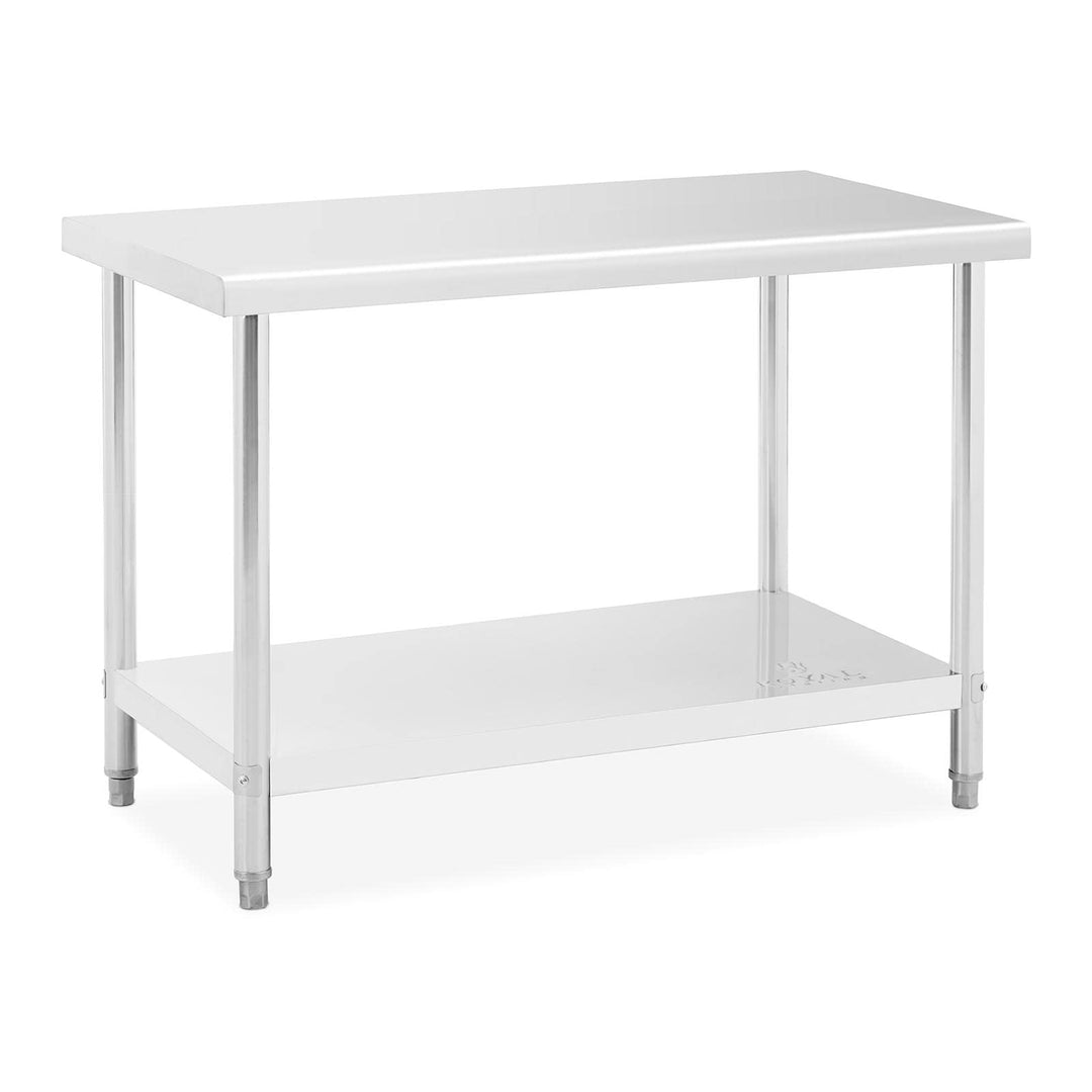 Royal Catering RCAT-120/60-NW Arbeitstisch Edelstahl Küche Edelstahltisch 120 x 60 x 85 cm höhenvers