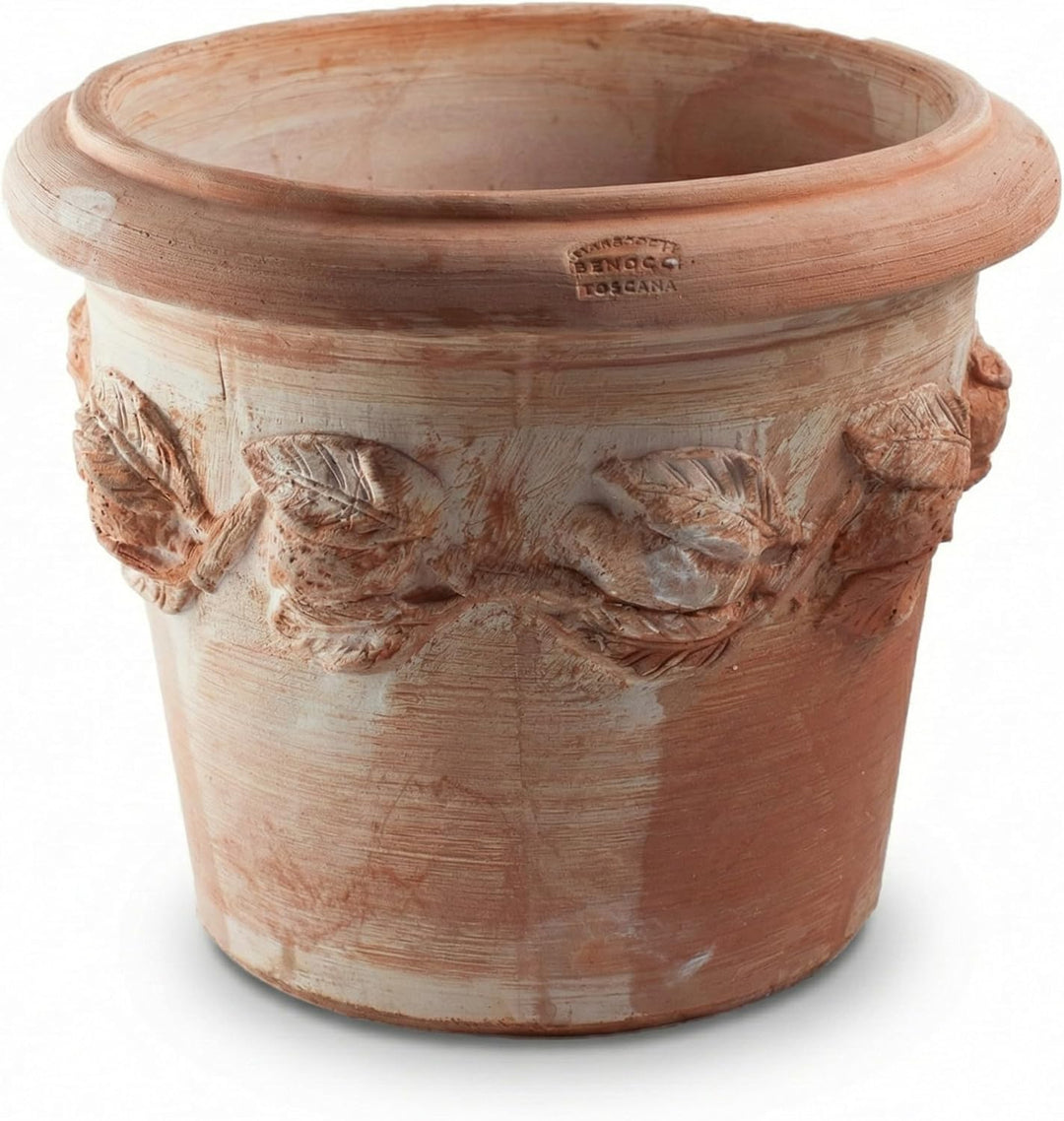 Teramico Blumentopf Pflanzgefäss Übertopf Italienisches Terrakotta inklusive Füsse Conca Limoni -abs