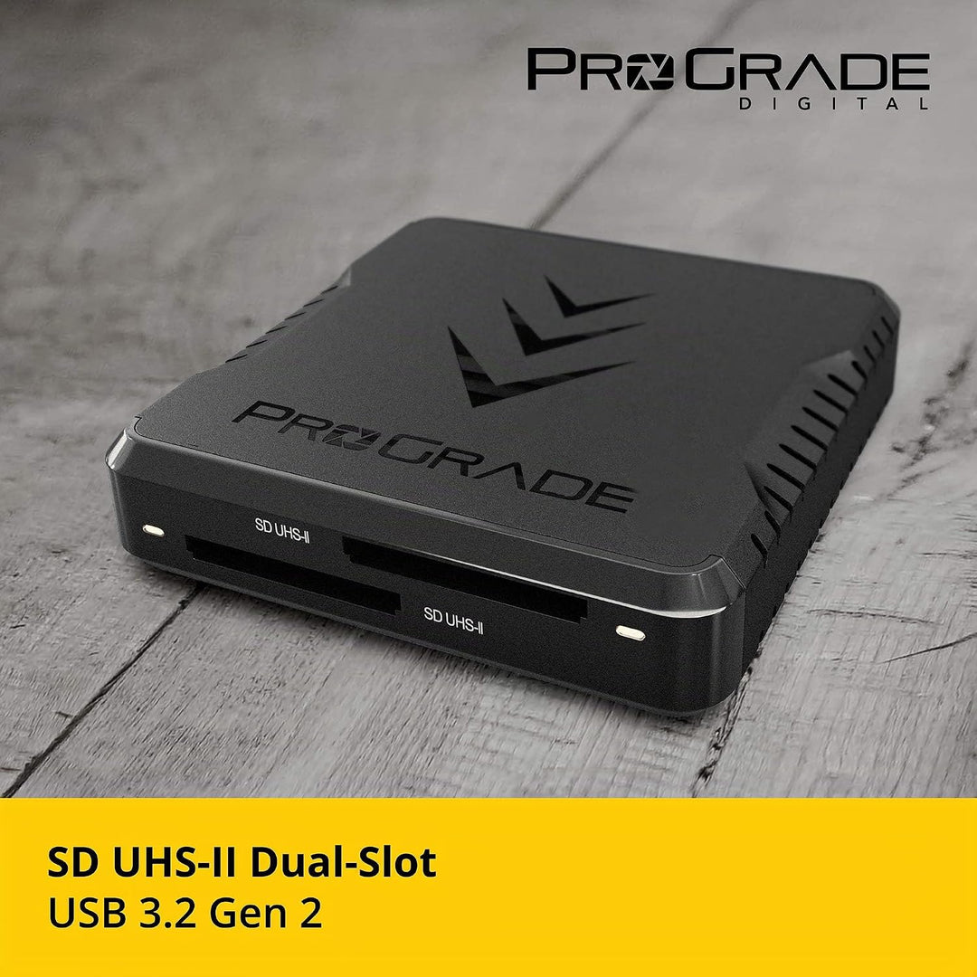 ProGrade Digital SD UHS-II Dual-Slot Speicherkartenleser | USB 3.2 Gen 2 für professionelle Filmemac