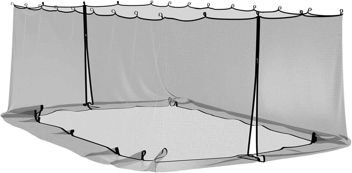 Gecheer Moskitonetz für Pavillon, 220 Mesh Polyester, Reissverschluss, Klettband, 6x3x2 m, für Garte