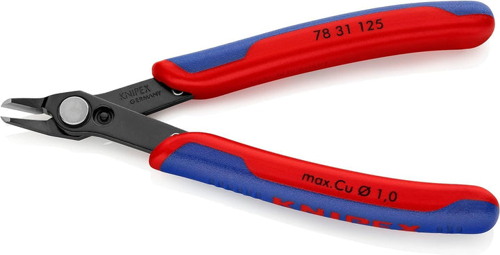 KNIPEX Electronic Super Knips brüniert, mit Mehrkomponenten-Hüllen 125 mm 78 31 125 Mit Mehrkomponen