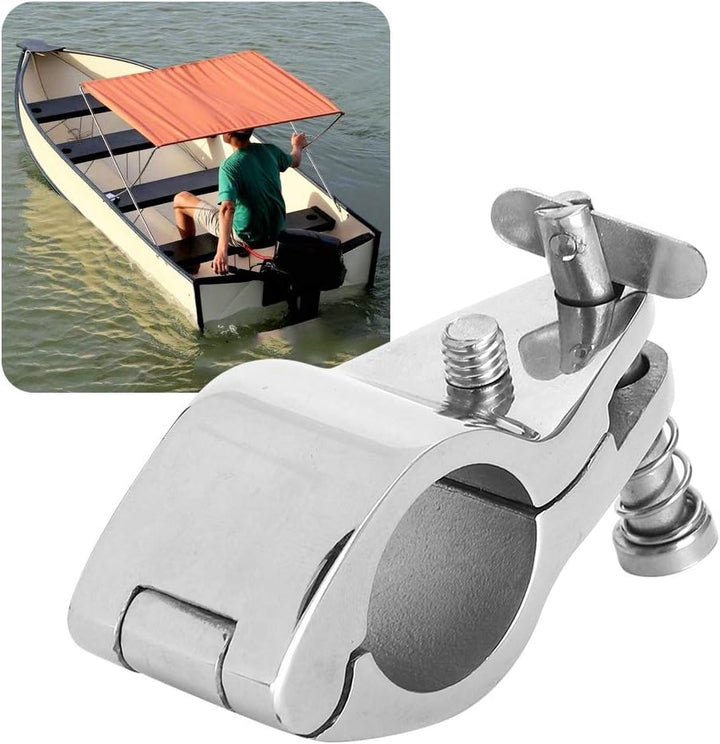 Marine-Kieferrutsche, Yctze Universal 2pcs Stahlbootsscharnier-Oberkieferrutsche Marine-Hardware-Fit