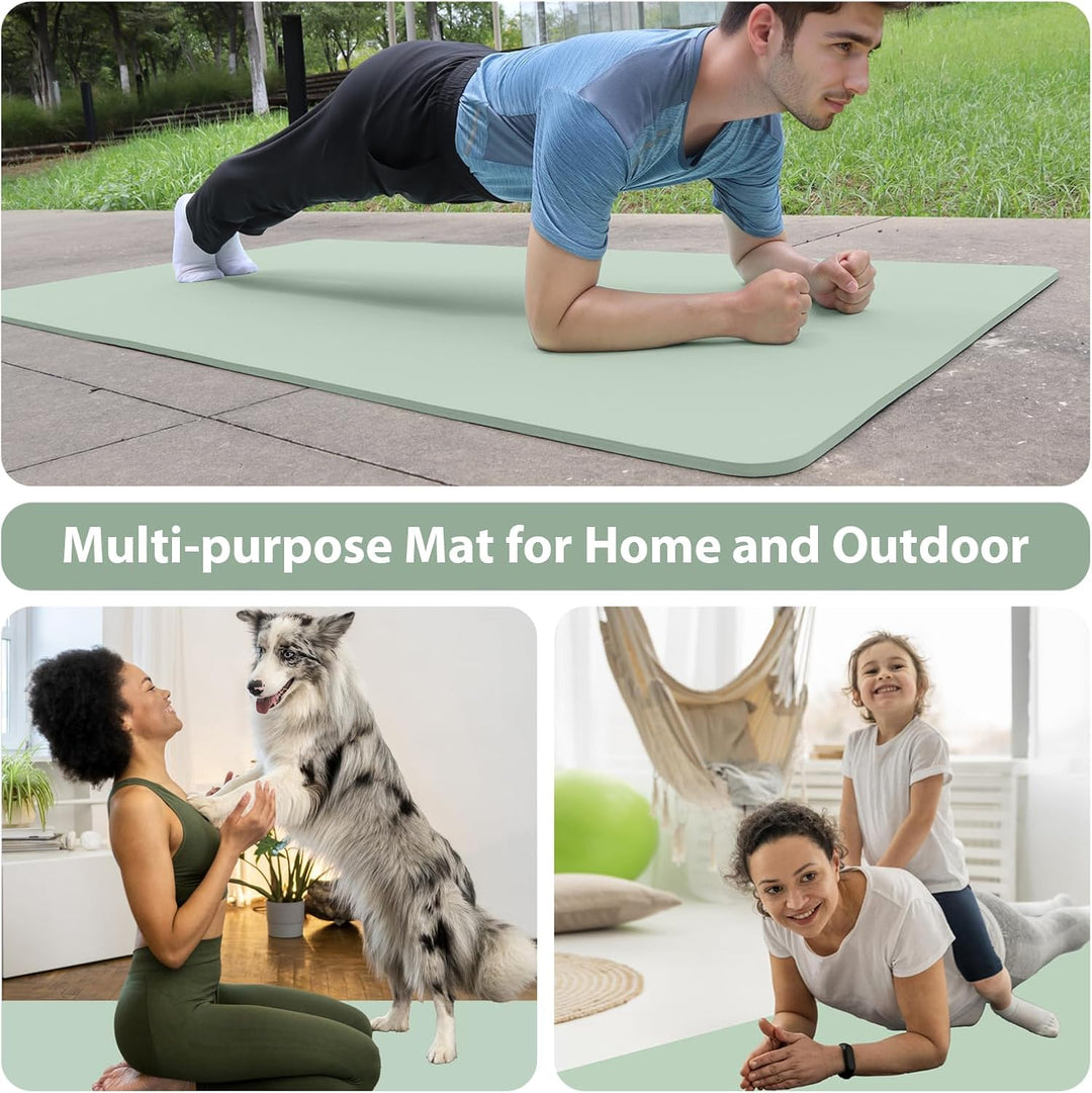 Yogamatte Dicke XXL 200×100cm TPE 10mm Dick Sportmatte Rutschfest Bequem für Zuhause und Freien, Fit