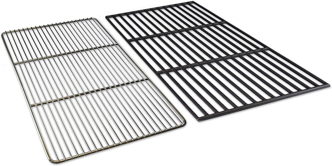 Grillrostprofi Grillrost Ersatz für Weber Spirit E310 / E 320 Edelstahl-Gusseisen 44,4 x 30 cm Edels