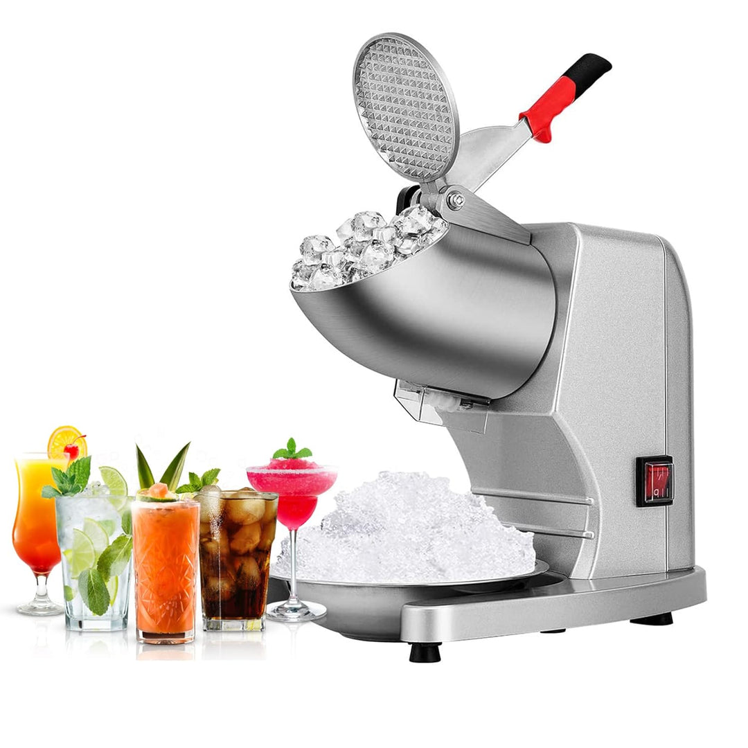LEONEBEBE Elektrische Crushed-Ice-Maschinen für Haushalt und Gewerbe, verbesserter Eisauslass mit 16