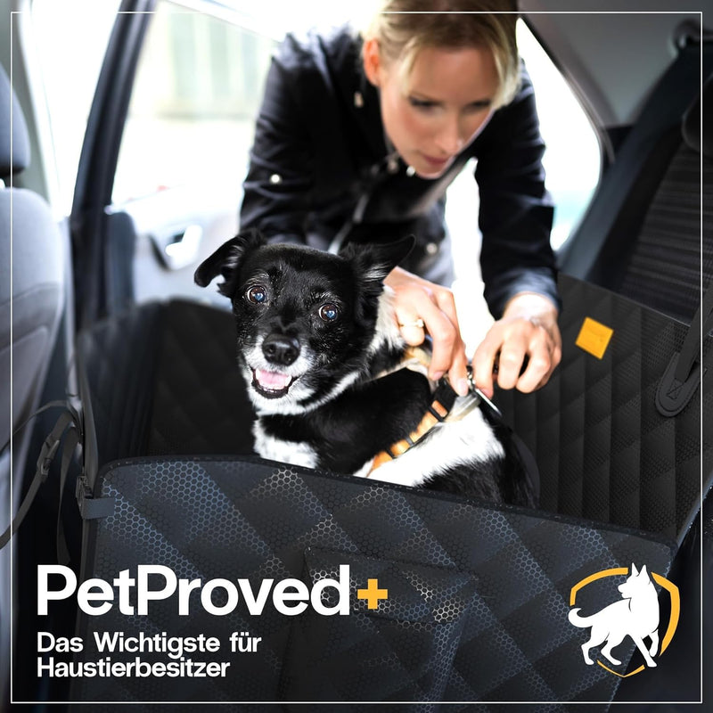 PetProved Hunde Autositz Hundesitz Auto Rückbank Wasserdicht Autositz Hund Hundeautositz Hundesitz M