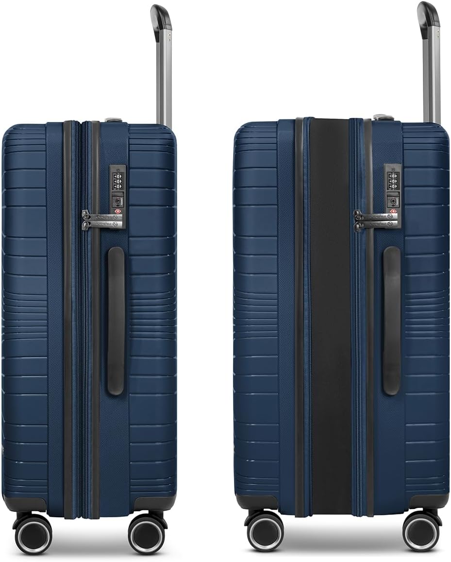 Franky Dallas 3.0 Hartschalen-Kofferset 3 teilig | Trolley-Set ausgestattet mit TSA-Schloss, 4 Rolle