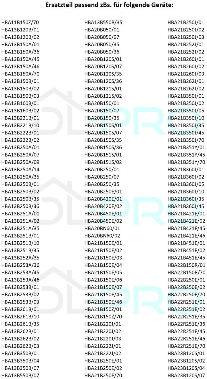 DL-pro Backofendichtung 450x340mmTürdichtung Dichtung rundum 4Haken passend für Bosch Siemens 007540
