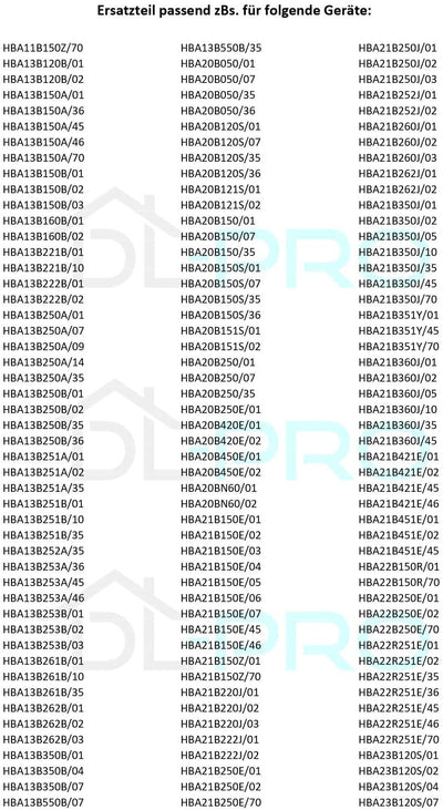 DL-pro Backofendichtung 450x340mmTürdichtung Dichtung rundum 4Haken passend für Bosch Siemens 007540