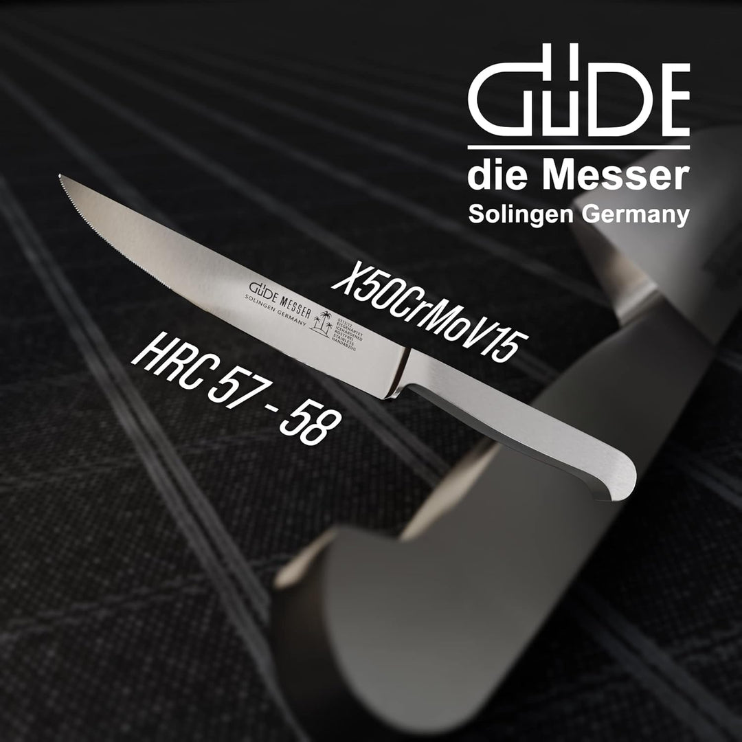 Güde Steakmesser, Chromstahl, Silber