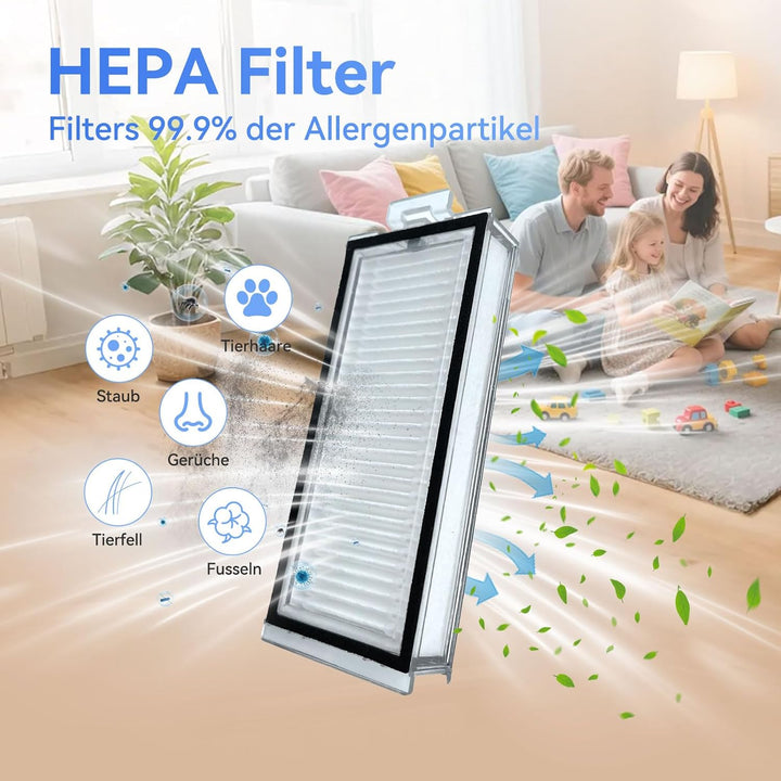 Zubehör kompatibel mit Roborock Q7, Q7+, Q7 Max, Q7 Max+ – Saugroboter Ersatzteile: 2 Hauptbürsten,