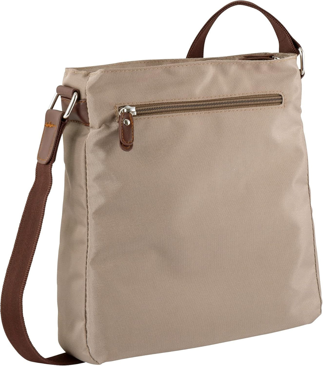 TOM TAILOR bags Rina Damen Hobo Bag Schultertasche 25 x 7 x 27,5 Taupe, 25 x 7 x 27,5 Taupe