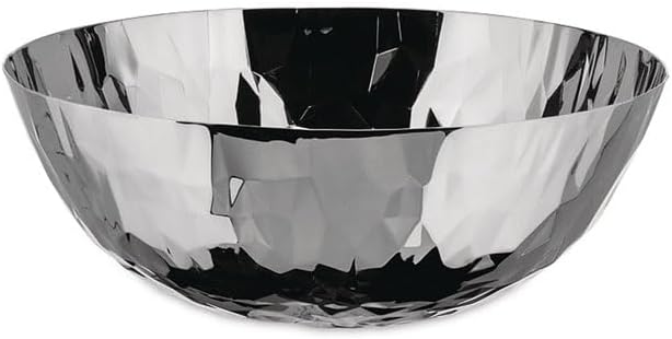 Alessi "Joy Nummer 11" Schale, rund aus Edelstahl 18/10 glänzend poliert, 8.7 x 21.5 x 8.7 cm, Edels