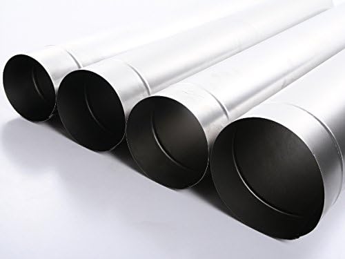 Kaminrohr Ofenrohr Rohr Heizung Rauchrohr 9 Grössen 100cm Länge (Ofenrohr 200), Ofenrohr 200