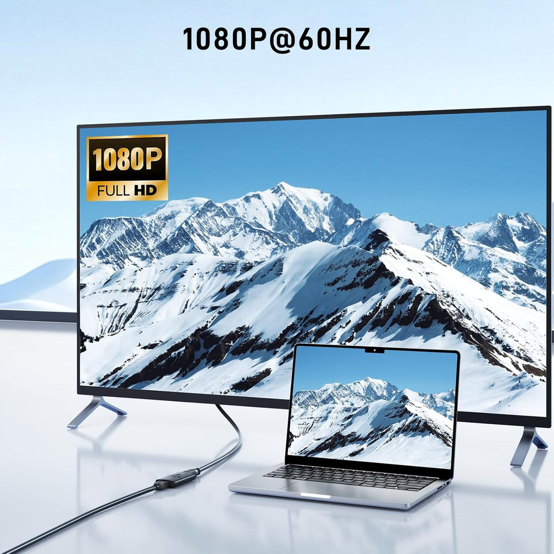Yinker HDMI USB Dongle Miracast Adapter HDMI für iOS, MacOS, Android USB für Windows-Hosts Plug&Play