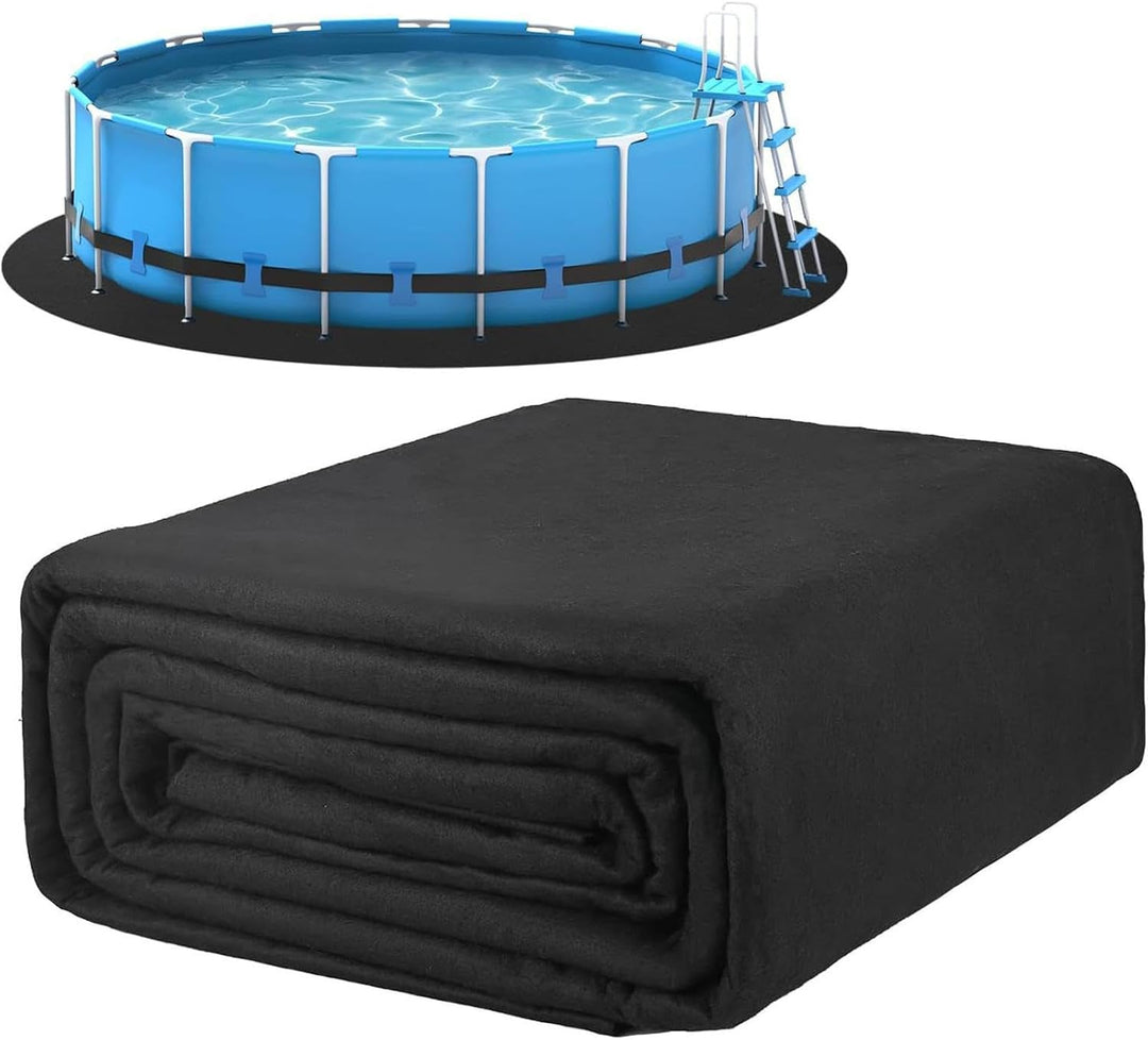Pool-Auskleidung – durchstossfeste, nahtlose Filzmatte, Boden-Pool-Matte | für Schwimmen, Terrasse,
