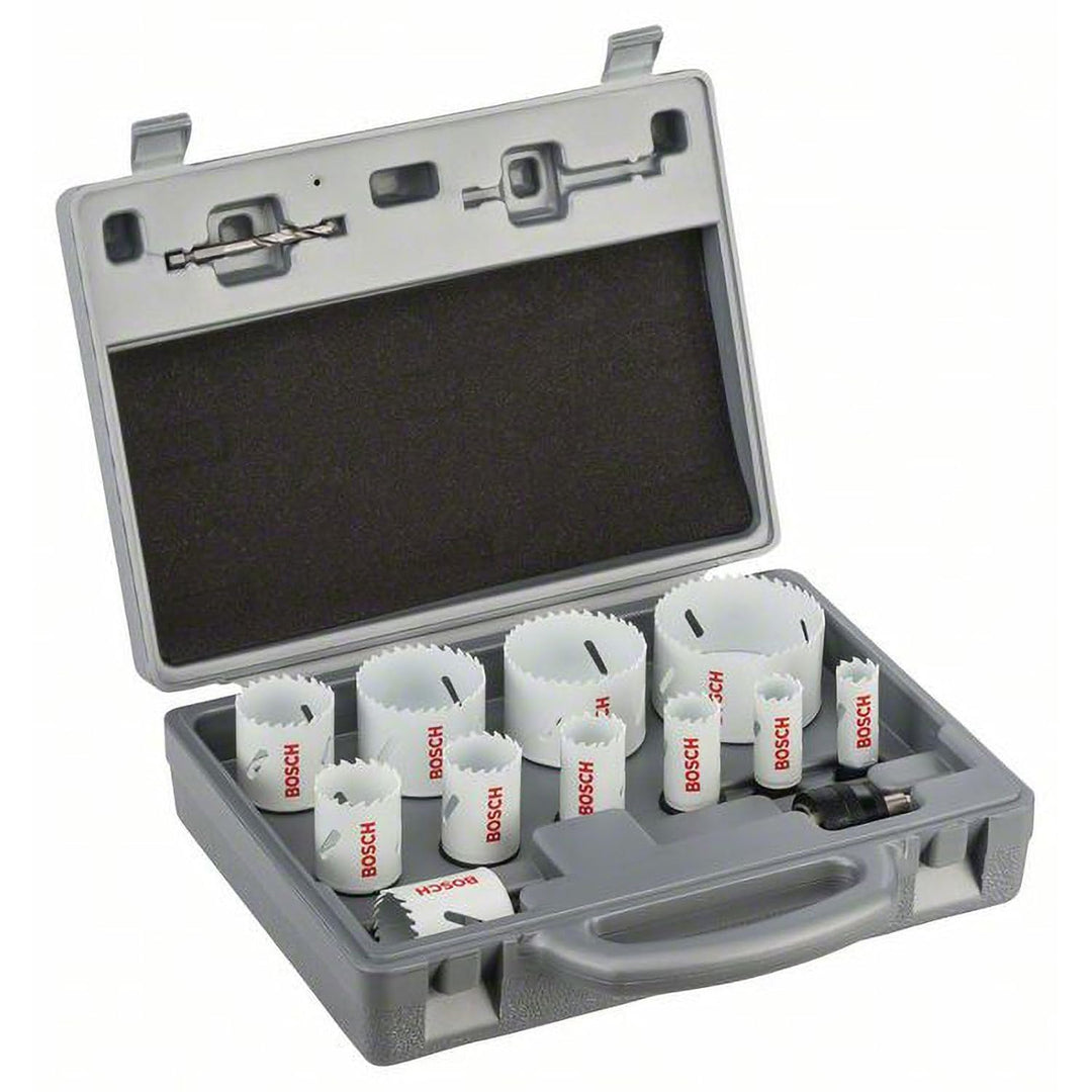 Bosch Professional 14 tlg. Lochsäge HSS BiM Progressor for Wood & Metal Set Sanitär (für rostfreien