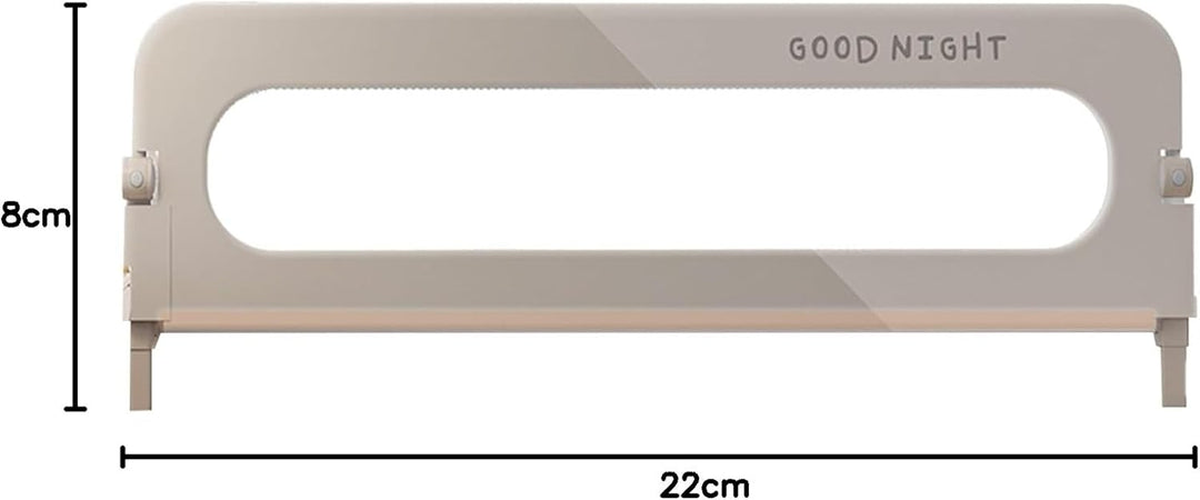 Bettgitter, 200 cm Bettschutzgitter für Kinder, Rausfallschutz Bett, Klappbar, Tragbar, Drop Proof T