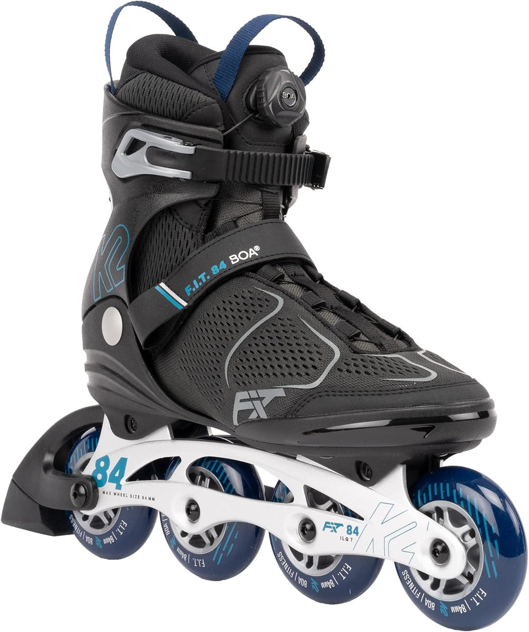 K2 F.I.T. 84 BOA Inline Skate 2025 Grey/Blue EU: 39 (UK: 5.5 / US: 6.5) grey - blue, EU: 39 (UK: 5.5