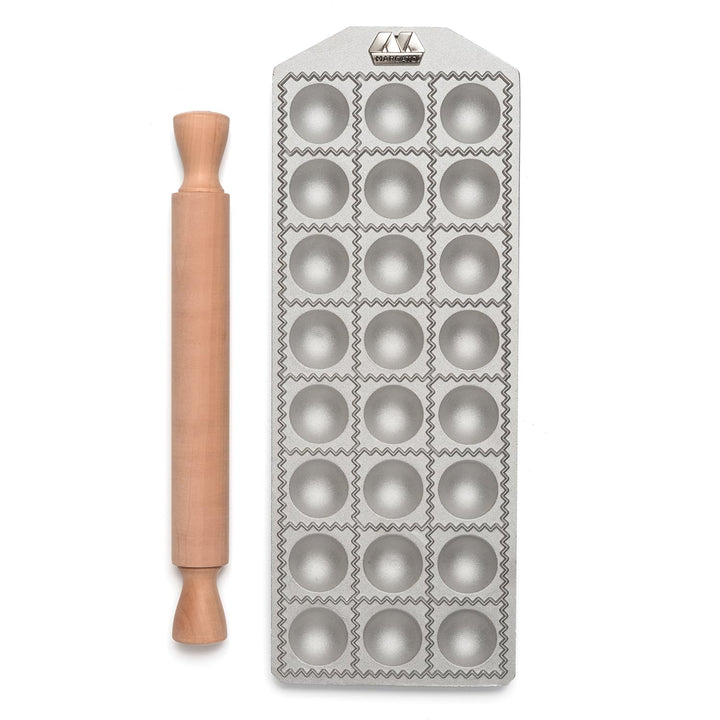 Marcato Ravioli Tablet 24 Ronde Agnolotti, Silber, 8382 1.5-Inch