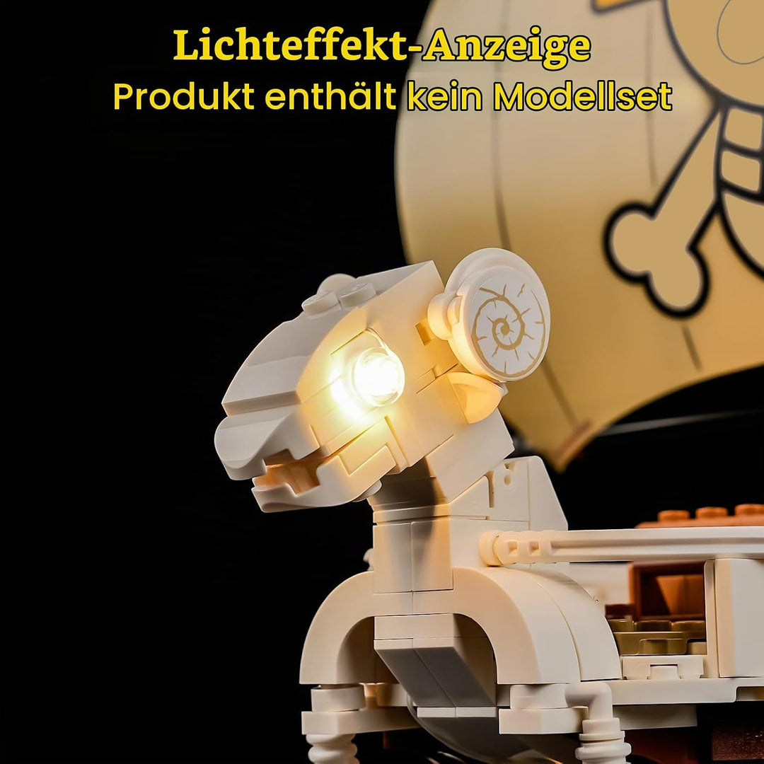 GEAMENT LED Licht-Set Kompatibel mit Lego ONE Piece Das Piratenschiff Flying Lamb 75639 (The Going M