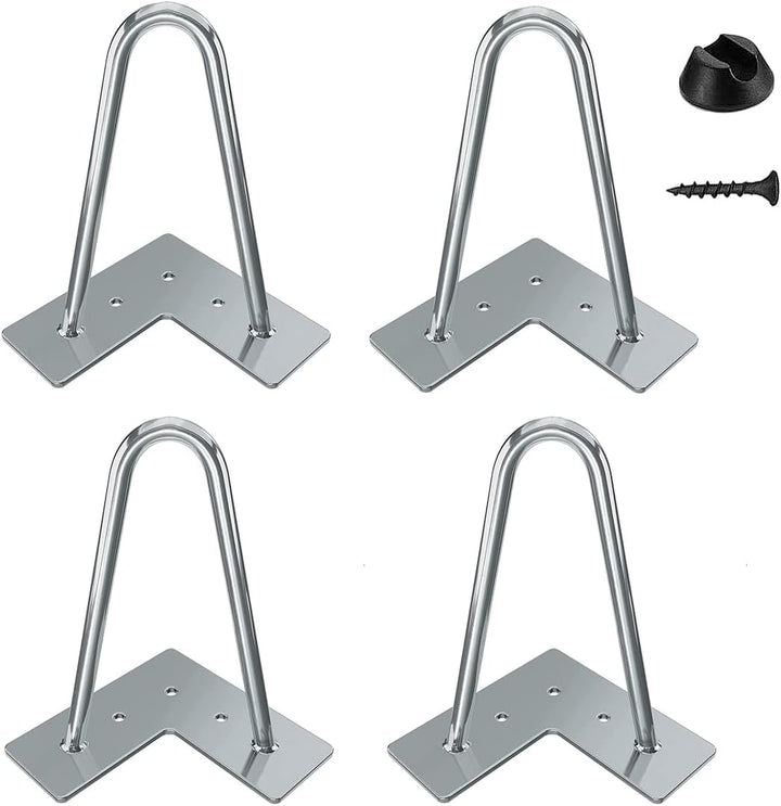 Fimghsoo Haarnadel Tischbein 4X Hairpin Leg Möbelbein Haarnadelbeine aus Metall Tischzubehör DIY für