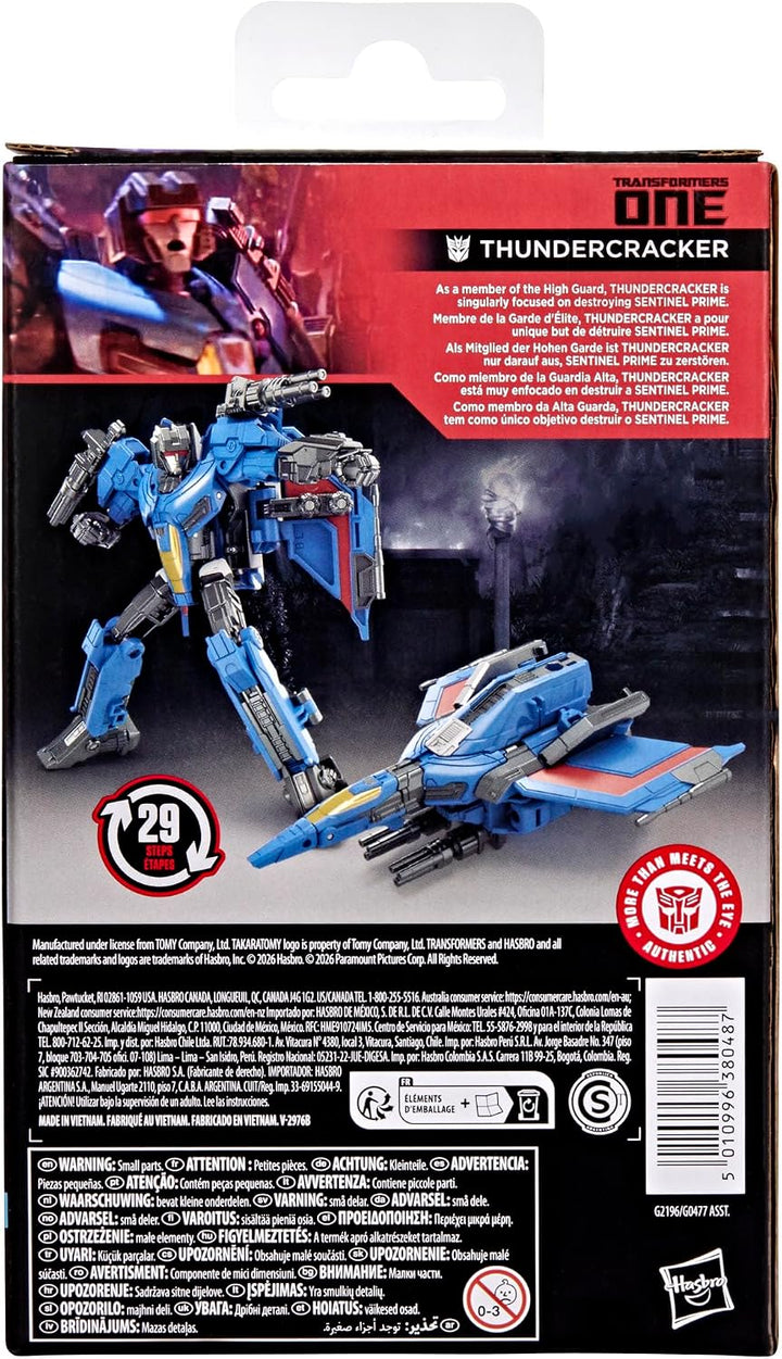 Transformers Studio Series ONE Thundercracker, verwandelbare Deluxe-Klasse Action-Figur (13 cm), Rob