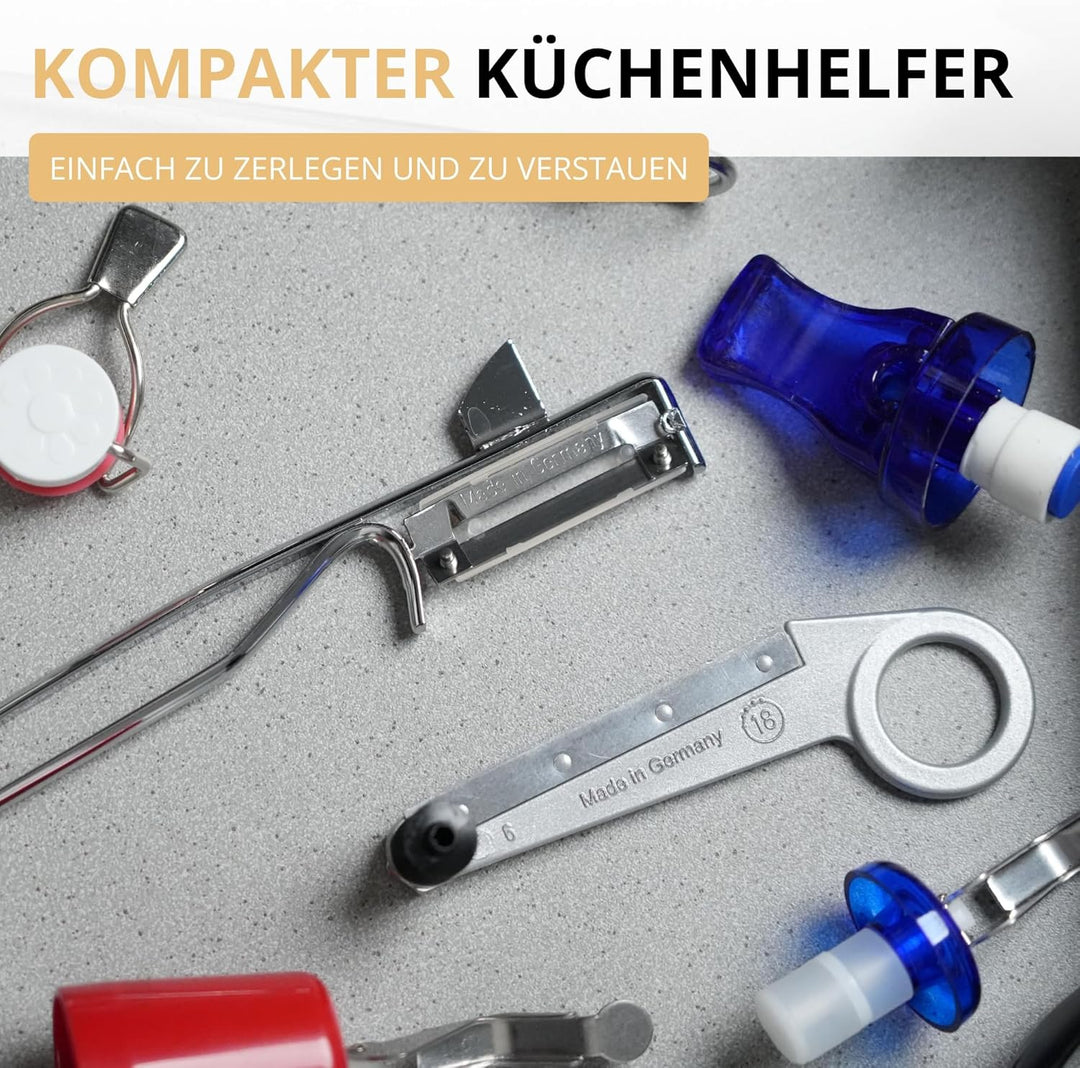 Westmark Rettich-/Spiralschneider mit langem Zentrierstab, Länge: 24 cm, Rostfreie Edelstahlklinge/A