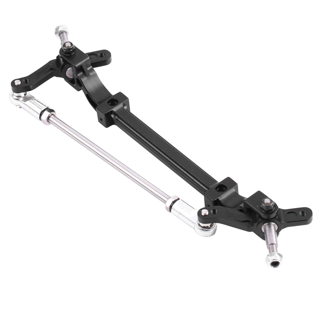 KIMISS Lesu 1/14 Aluminiumoy Lenkachse Aluminiumoyont End Lenkradachse für 1/14 RC Traktor LKW