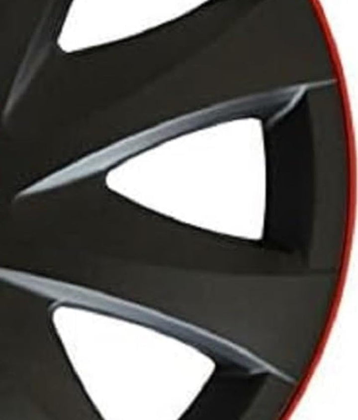 NRM KO256 Radzierblende Kando, Schwarz/Rot, 16 Zoll, 4er Set 16'' Zoll, 16'' Zoll