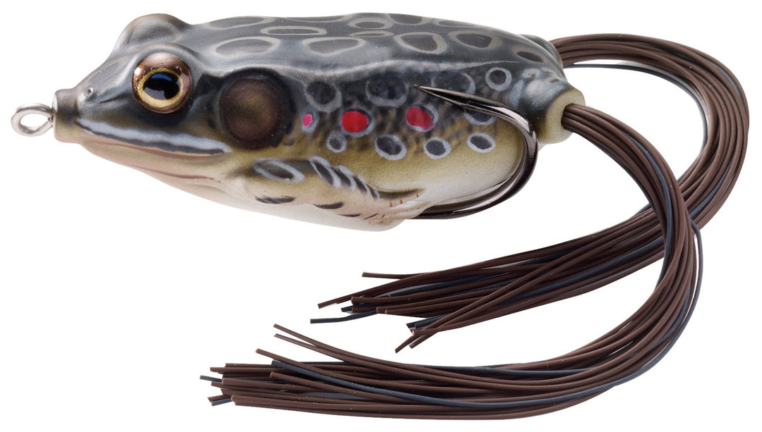 LIVE TARGET Livetarget Hollow Body Frog 1.75" braun / schwarz, 1.75" braun / schwarz