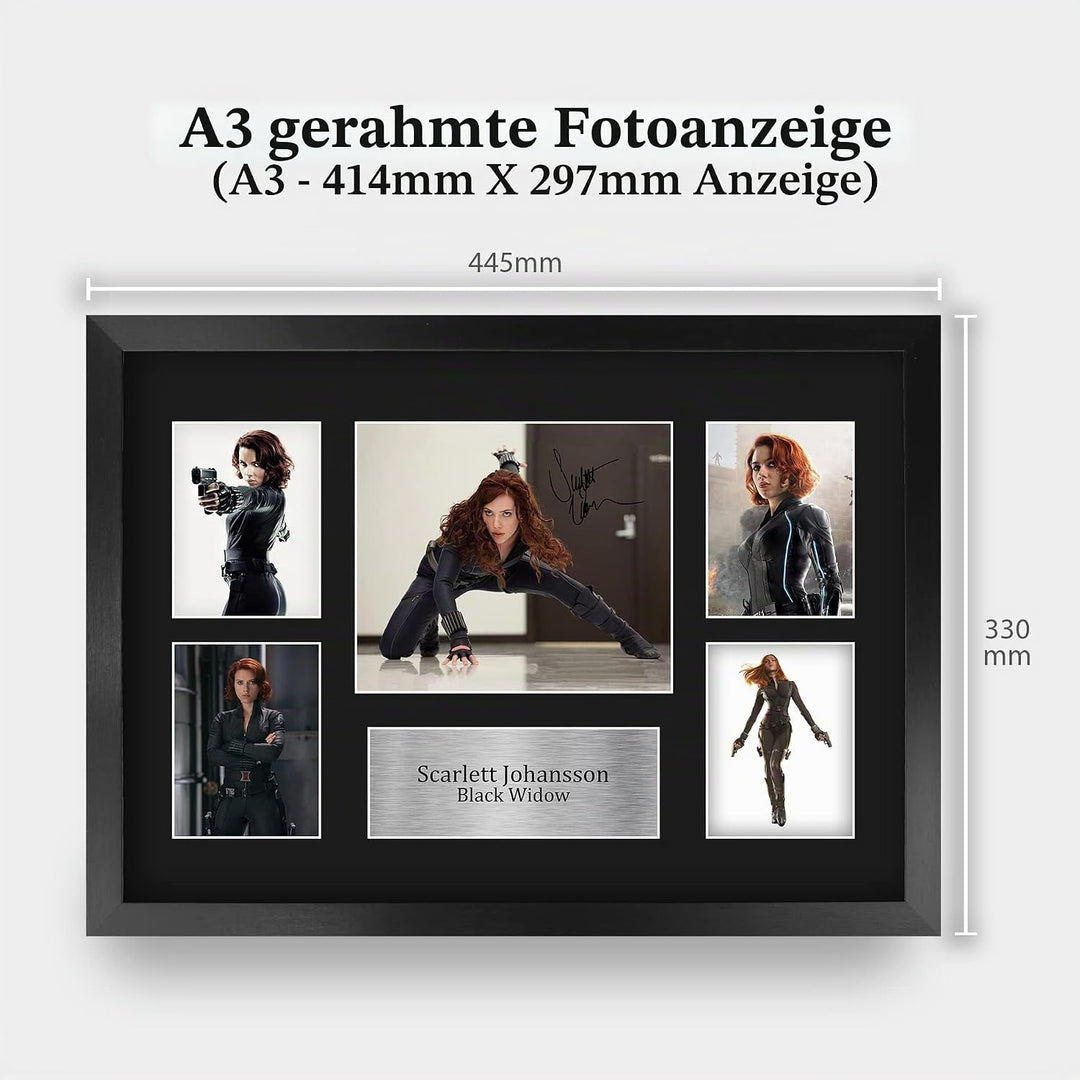 HWC Trading FR A3 Scarlett Johansson Black Widow Avengers Geschenke Gedruckt, Signiert Autogramm Bil
