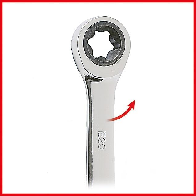 KS Tools 503.4351 GEARplus TX-E-Doppel-Ratschenringschlüssel,E6xE8, E6xE8
